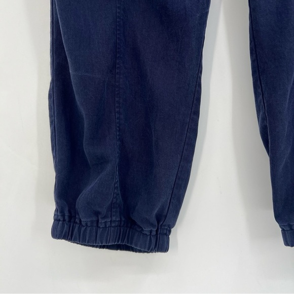 Eileen Fisher Tencel Crop Relaxed Jogger in Navy Size M - Picture 7 of 8